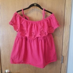 Torrid 0 off the shoulder top with straps